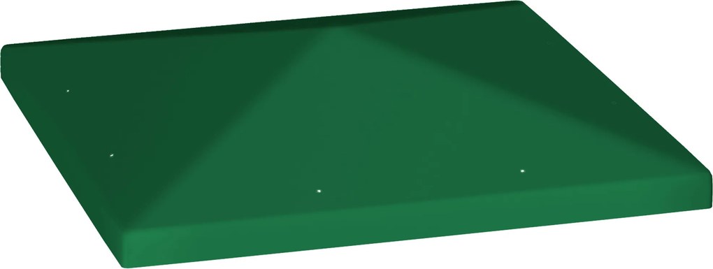 Outsunny Copertină pentru Foișor, Înlocuire Acoperiș pentru Foișor de Grădină cu Orificii de Drenaj, 298x298 cm, Verde | Aosom Romania