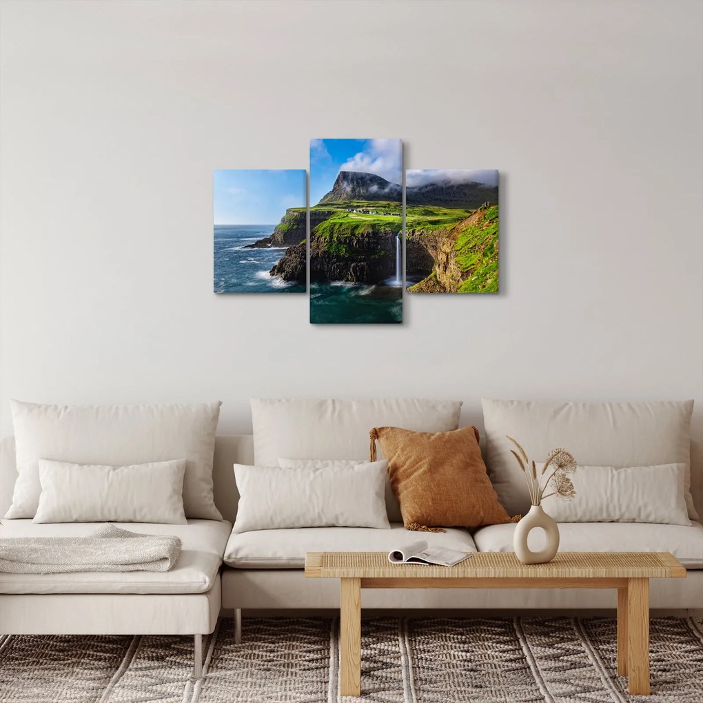 Tablou - Cascada Múlafossur (90x60 cm)