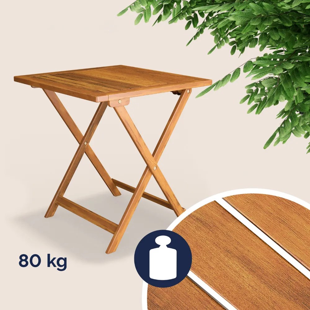 Mobilier de balcon VITEK, 1+2, maro natural Casaria