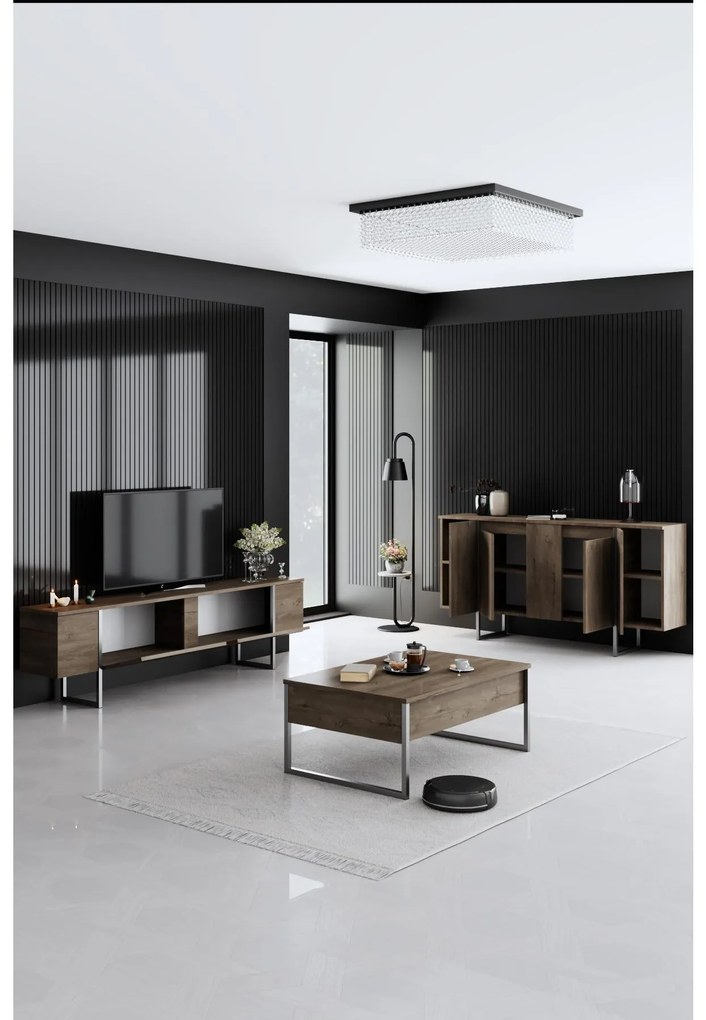 Mobilier living Luna set (Nuc + Argintiu) . 1102326