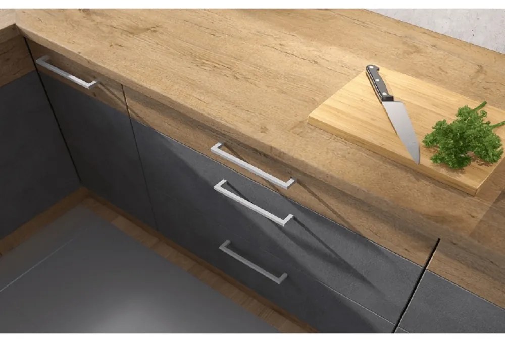 Dulap superior de bucătărie 40 G-72 1F Velaga (gri mat + stejar lancelot). 1015875