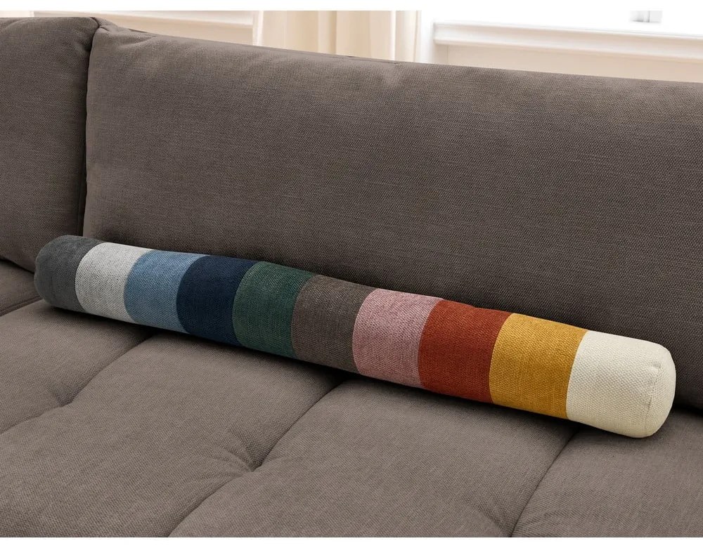 Colțar taupe extensibil/cu spațiu de depozitare (cu colț pe partea stângă/în formă de ”L”) Fuji – Bobochic Paris