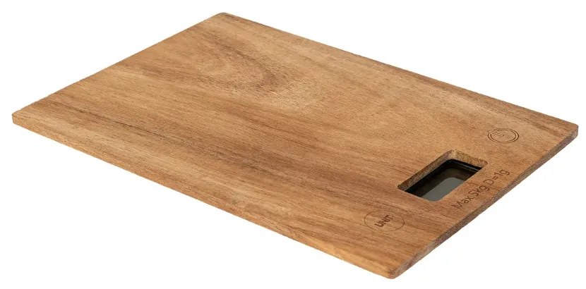Cantar Digital Harmony, lemn acccia, 5 kg, 21.5 x 15 x H 2 cm