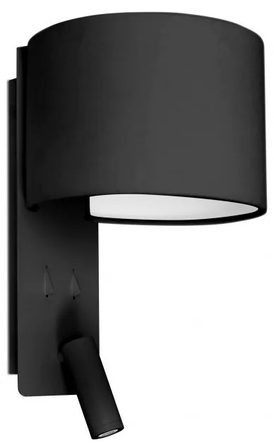 Aplica moderna cu reader LED FOLD Black 64305