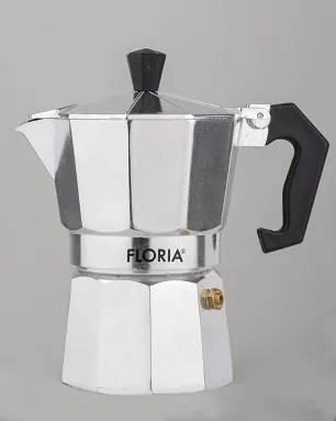 Cafetiera Espresso Floria ZLN2485, 3 cesti, 150 ml, O8 cm, aluminiu, Argintiu