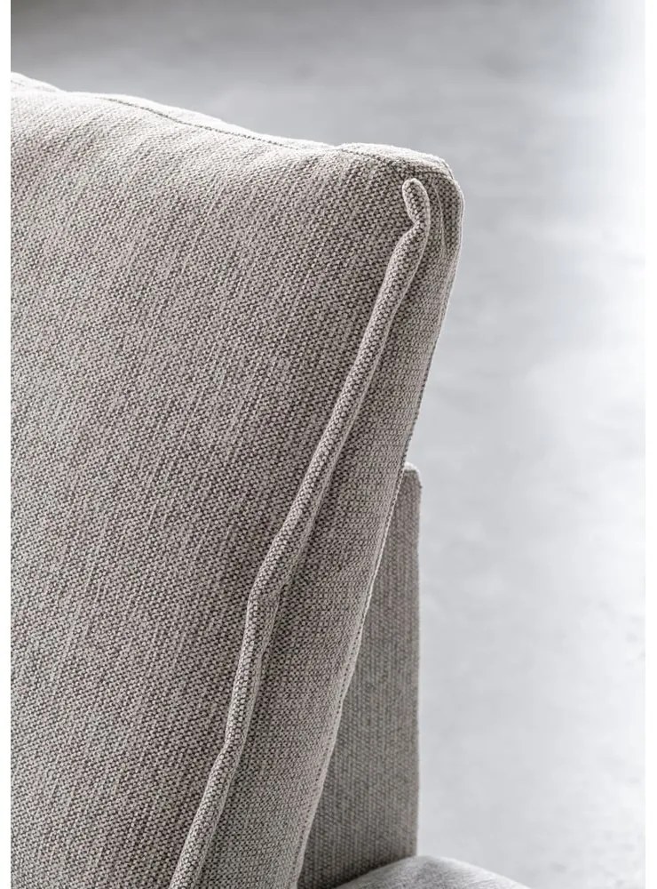 Colțar grej extensibil/cu spațiu de depozitare (cu colț pe partea stângă/cu șezlong) Charming Charlie – Miuform