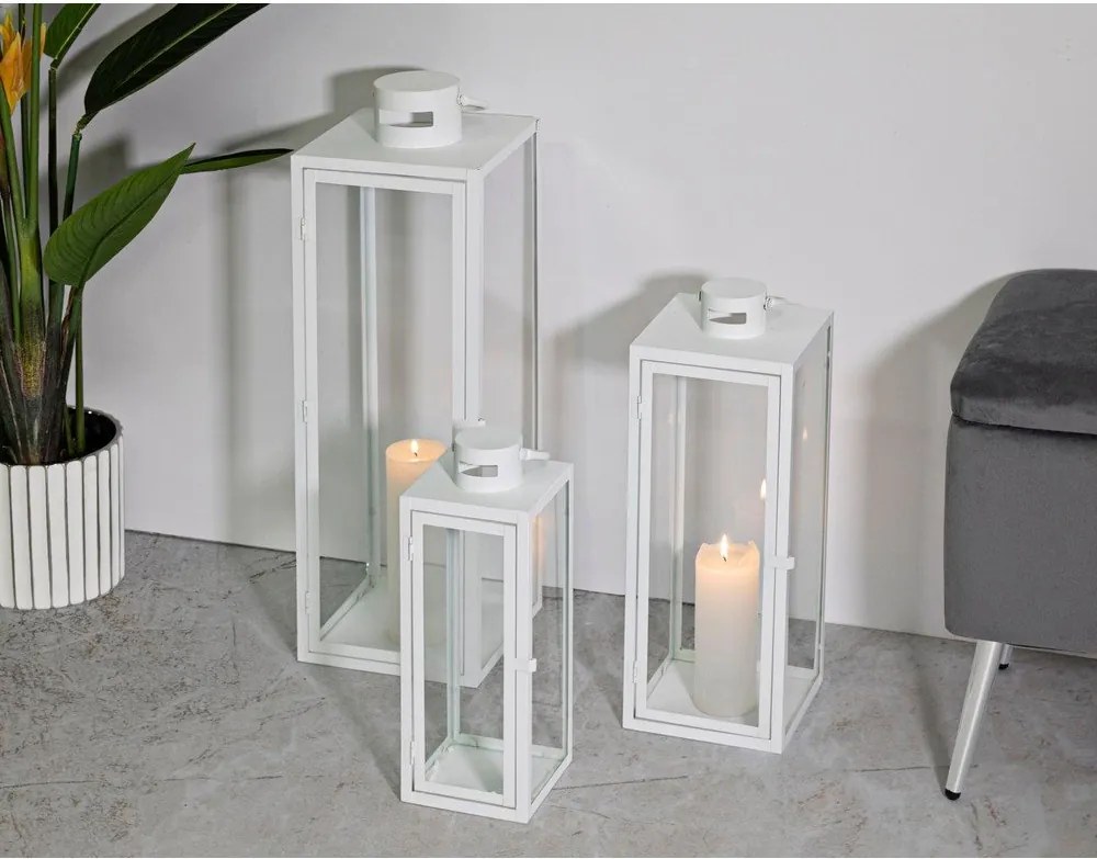 Felinar 3 buc. din metal (înălțime 66 cm) – Mauro Ferretti