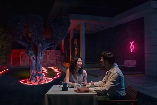 Philips Hue NEON bandă LED RGBW reglabilă pentru exterior 5m LED/30W/230V 2200-6500K IP67