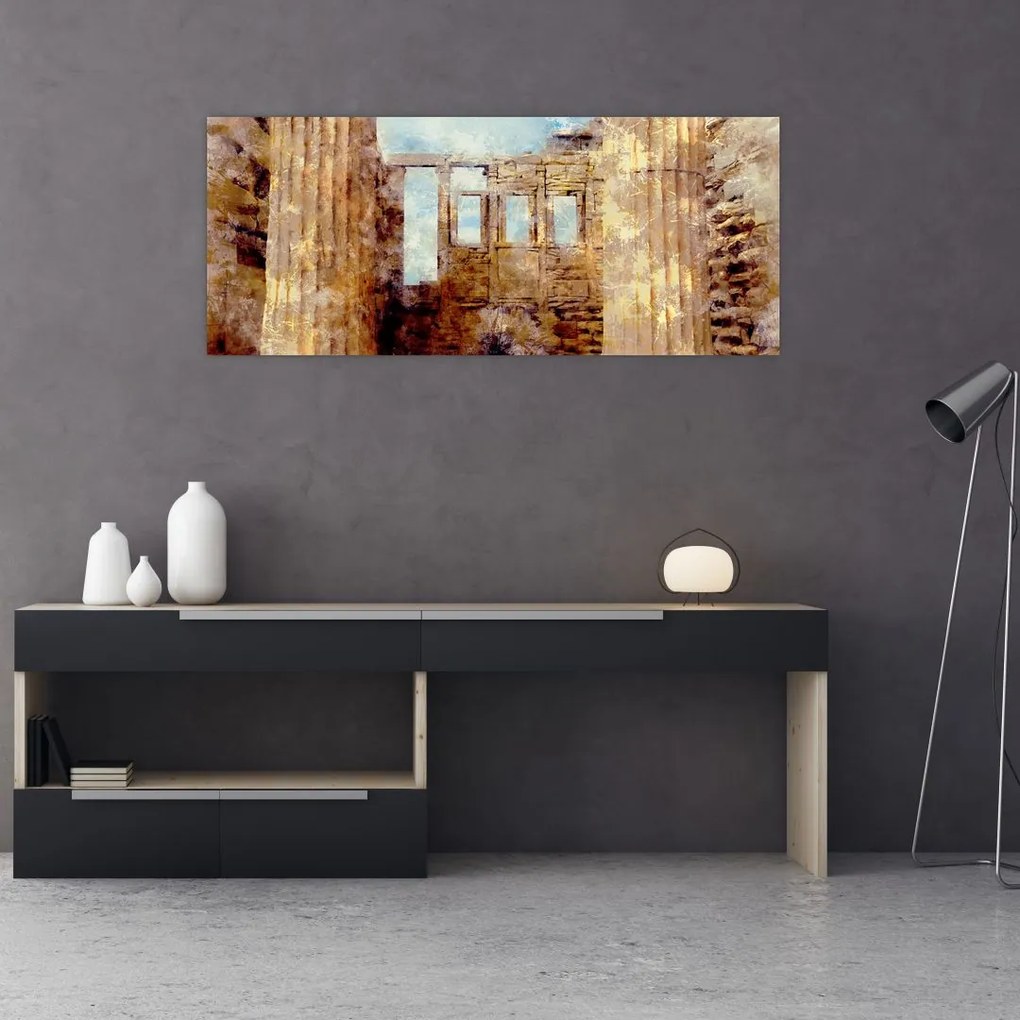 Tablou - Erechtheion, Atena, Grecia (120x50 cm)