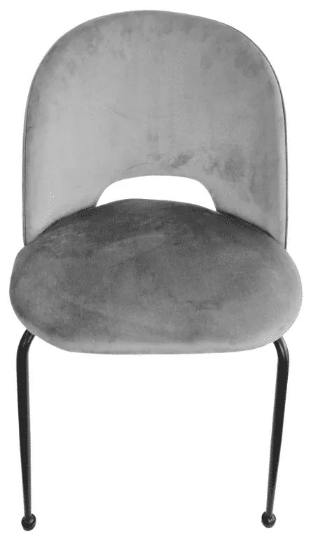 Scaun Farco ,structura metalica ,catifea - GRI INCHIS