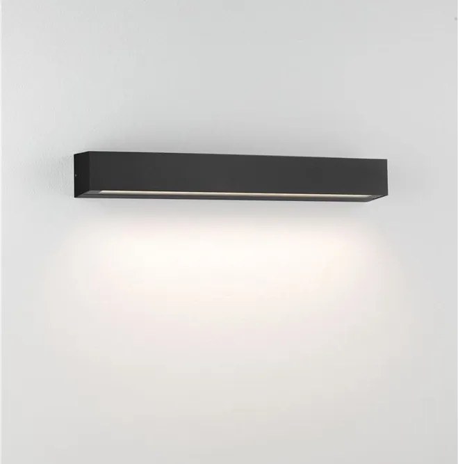 Aplica exterior neagra liniara 50cm IP65 LED CCT PRISMATIC
