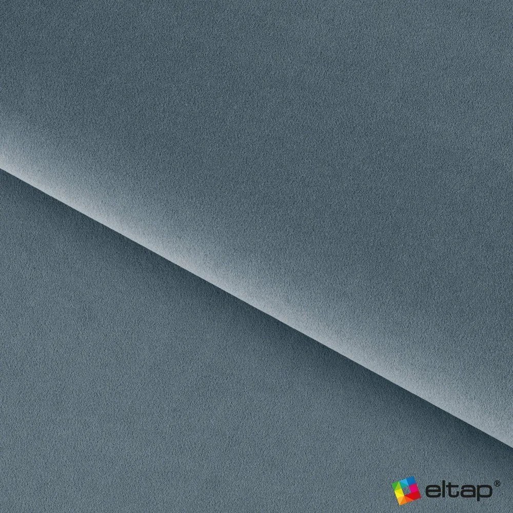 Pat matrimonial albastru tapițat cu spațiu de depozitare cu somieră 180x200 cm Plissa – ELTAP