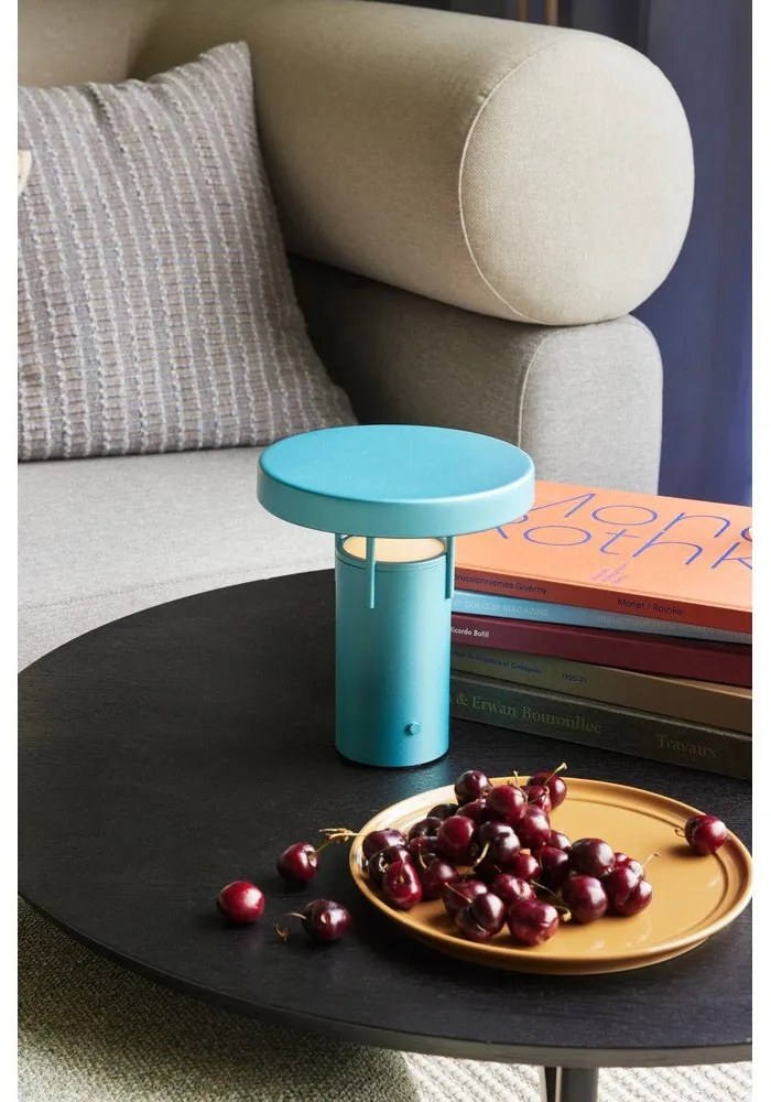 Veioză albastră LED cu intensitate reglabilă (înălțime 20 cm) BringMe – Hübsch