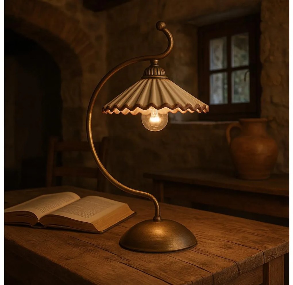 Lampă de masă ONLI ROSINA 1xE14/6W/230V bronz