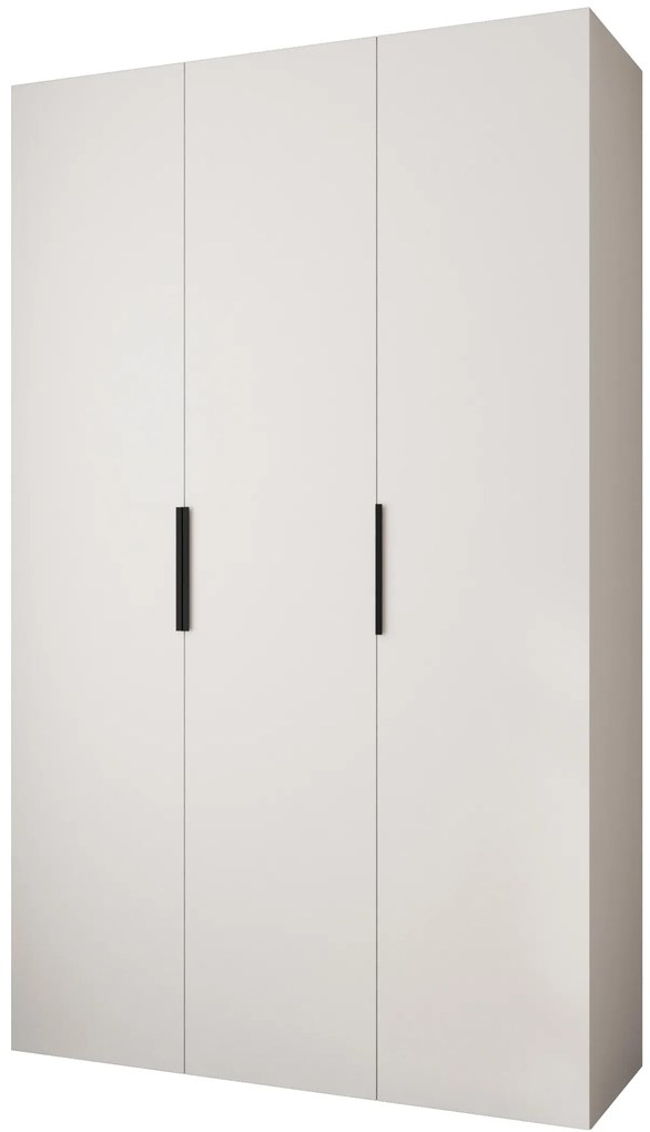 Dulap de haine 150 cm Carmela 40-4 (alb + Negru). 1126653