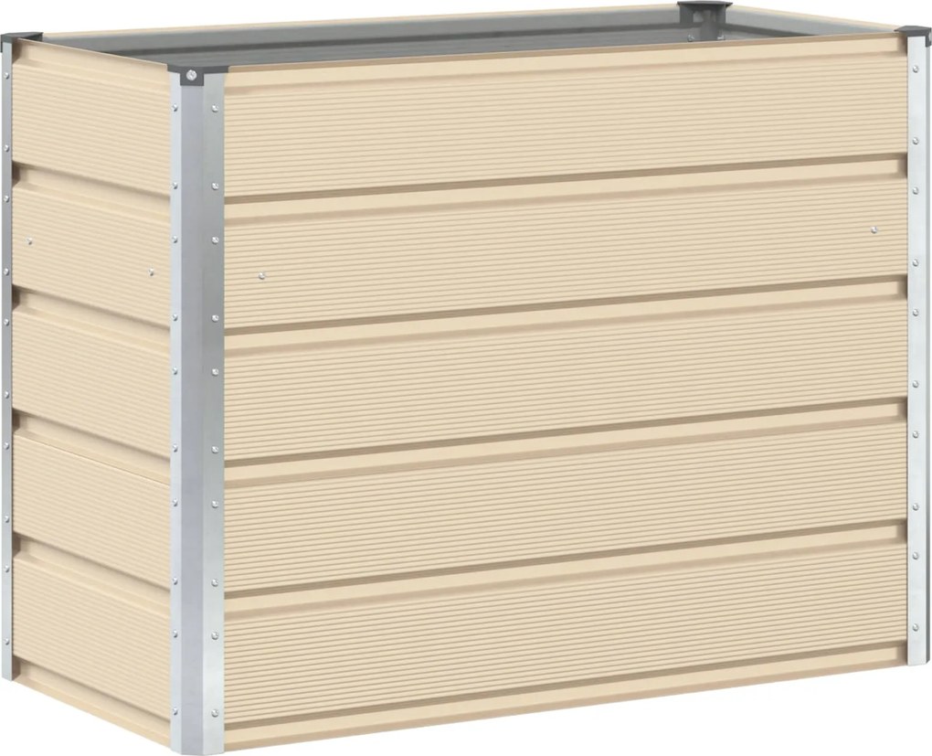 vidaXL Jardinieră Creme 480 x 50 x 45 cm Oțel Galvanizat