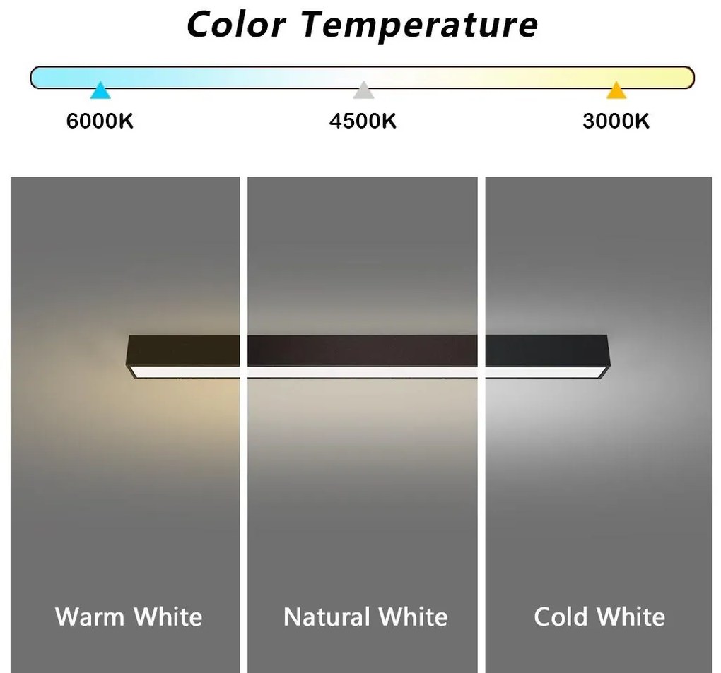 Immax NEO 07255L - LED LUNGO 20W/230V Wi-Fi Tuya negru + DO, stins reglabil