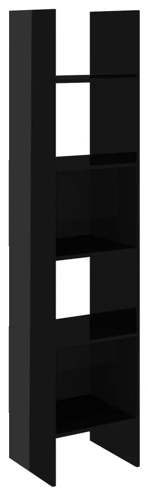 803405 vidaXL Bibliotecă, negru extralucios, 40x35x180 cm, PAL