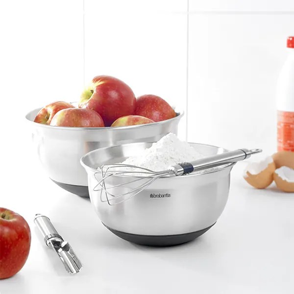Bol de amestecat Brabantia Profile 1.6L, Oțel Mat / Negru 646897