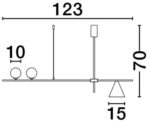 Lustra suspendata design modern minimalist SWAY