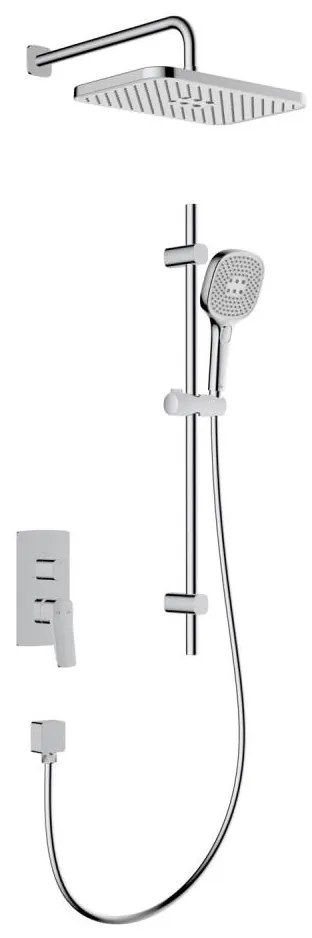 KFA Armatura 4529-301-00 - Set de duș MALAGA cu baterie încastrată, crom lucios