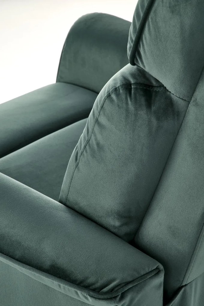 Fotoliu recliner Semir velvet verde H108 cm