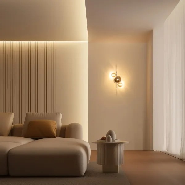 Aplică LED Brilagi MILLA 3xG9/3W/230V crom lucios/fumuriu