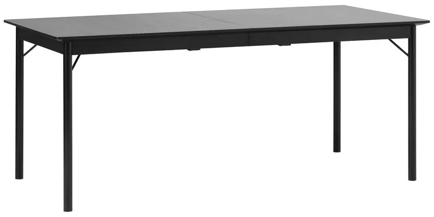 Masă de dining neagră 95x180 cm Savona – Unique Furniture