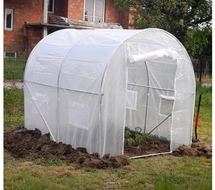 Tunel de plastic alb 2x2.5m Garden Point
