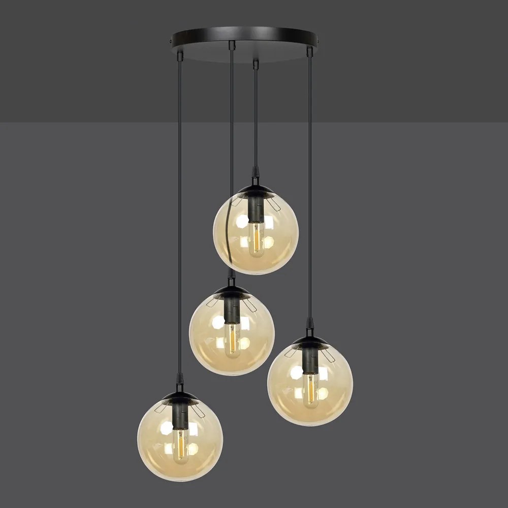 Suspensie Cosmo 4 Bl Premium Miodowy 713/4Prem Emibig Lighting, Modern, E14, Polonia