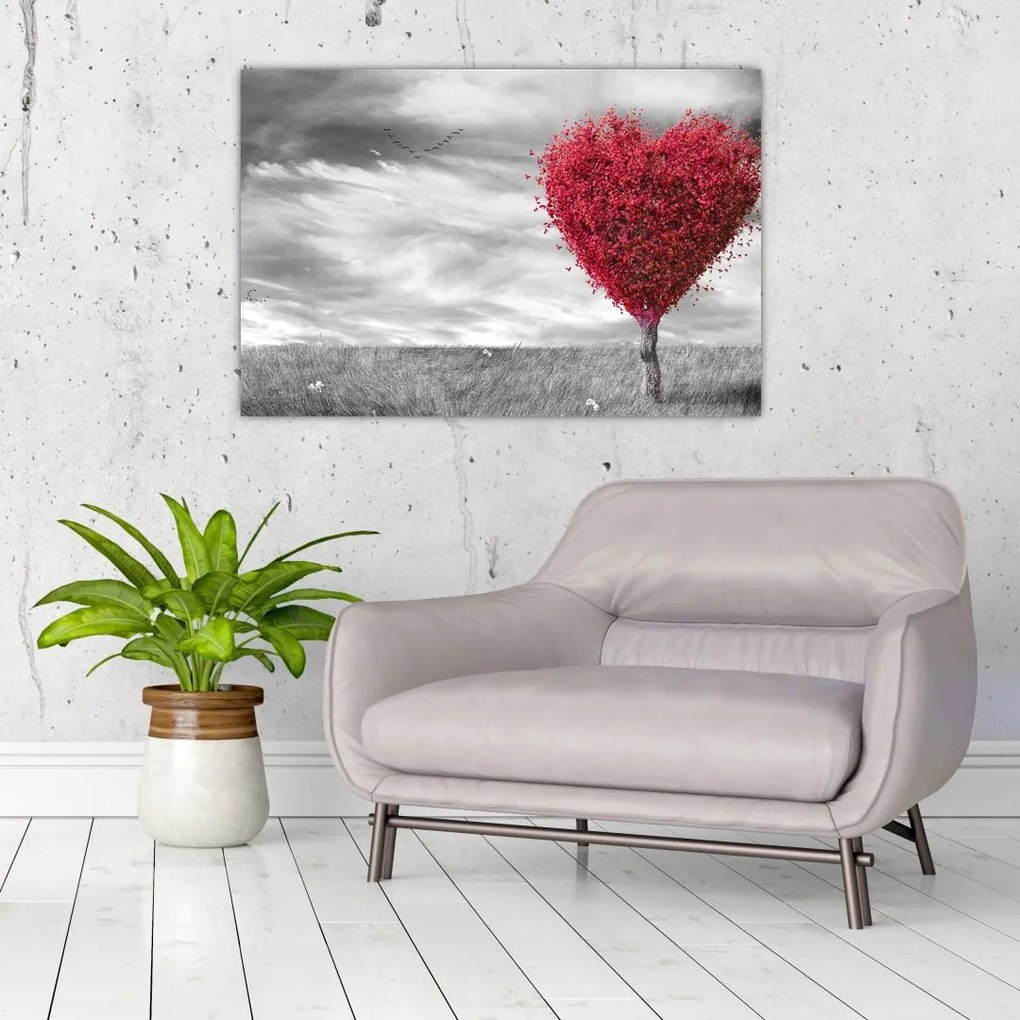 Tablou -Inima din coroanele copacilor (90x60 cm)