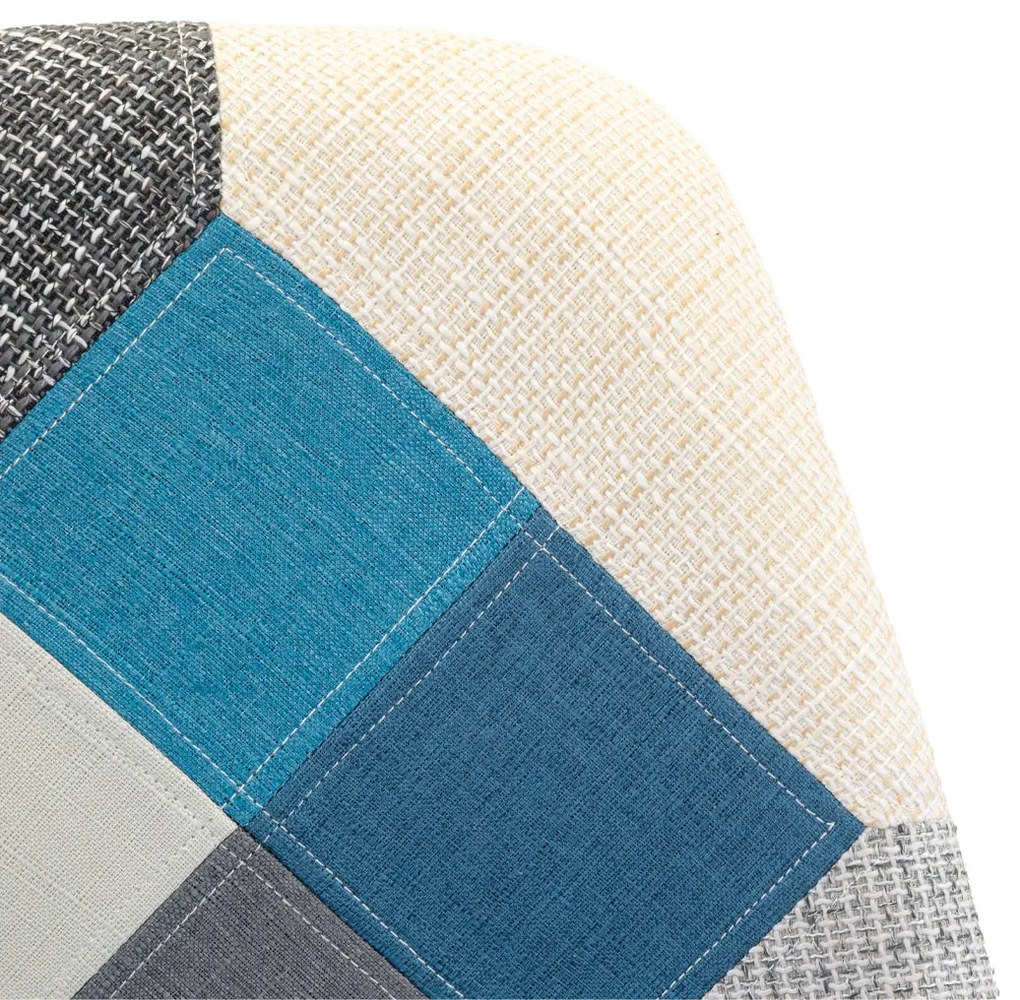 Scaune de sufragerie 4buc patchwork, Wave