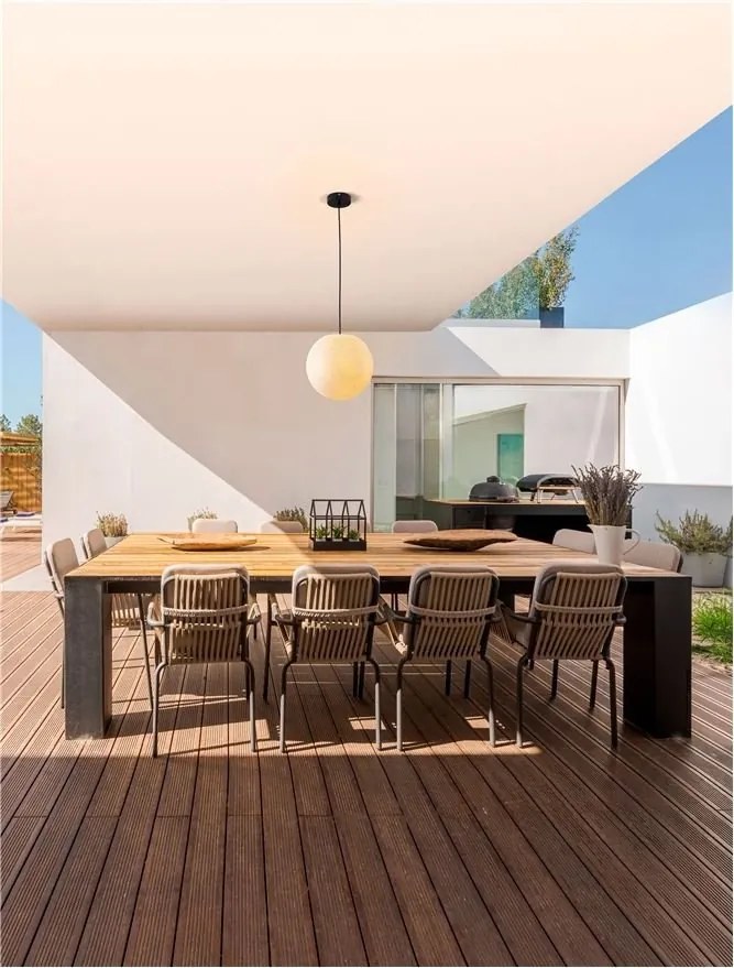 Lustra/Pendul modern iluminat exterior decorativ IP65 MOON D-30cm