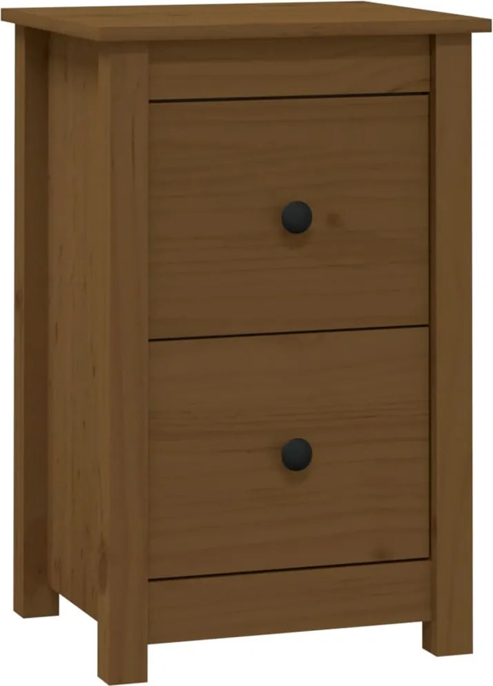 vidaXL Noptieră, maro miere, 40x35x61,5 cm, lemn masiv de pin