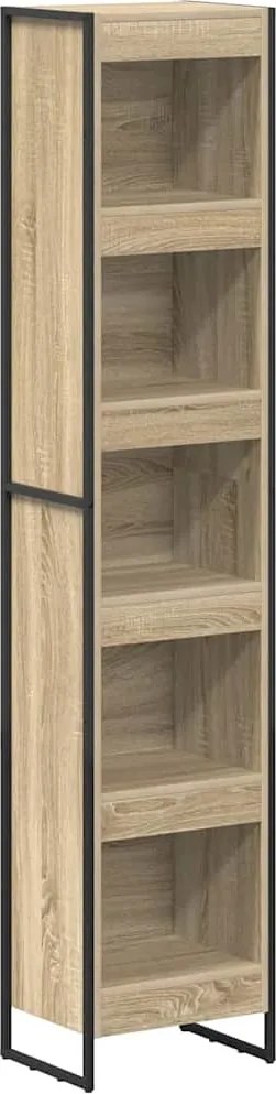 vidaXL Dulap pentru cărți Sonoma 80 x 30 x 155 cm Lemn compozit