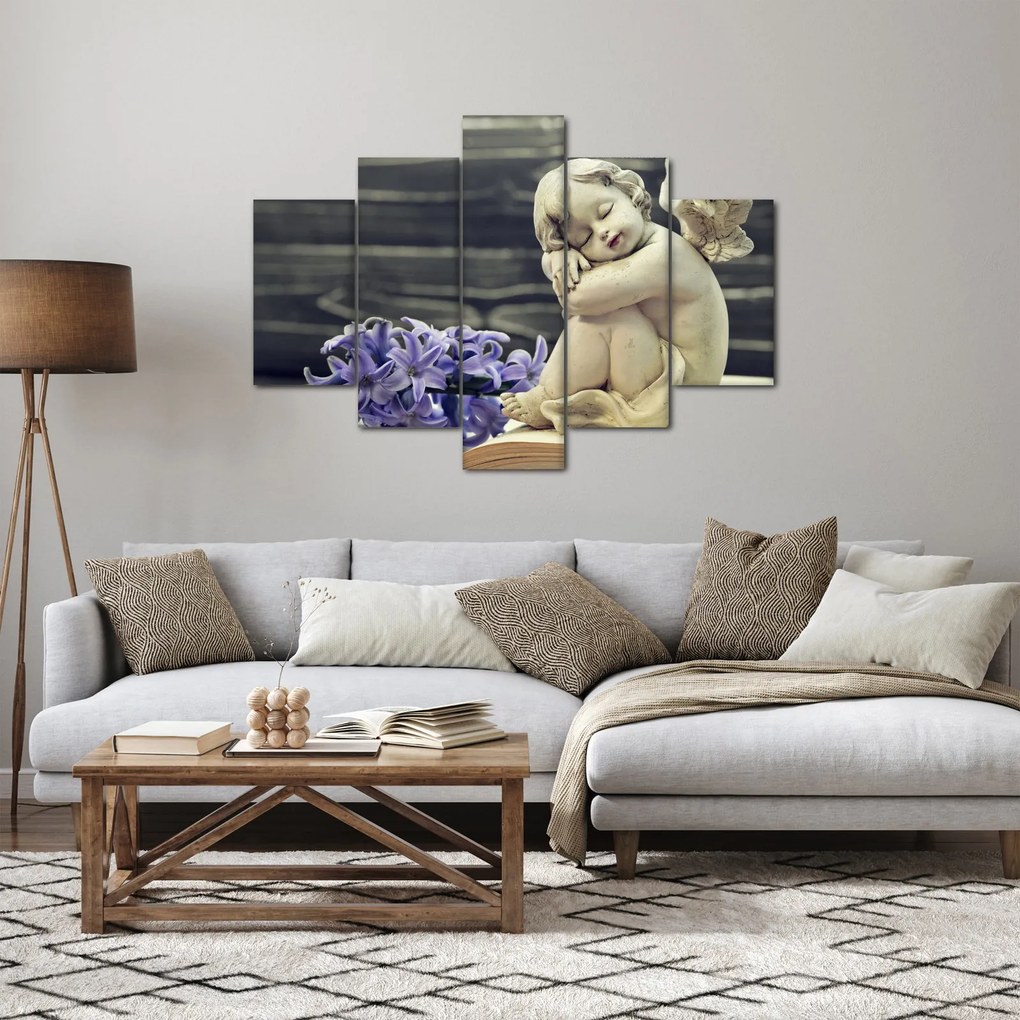 Tablou - Înger cu floare (150x105 cm)