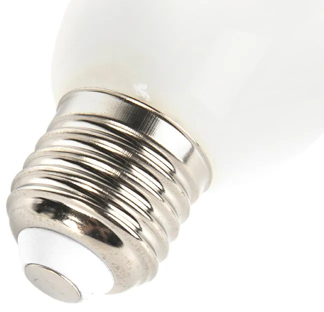 Set de 3 becuri cu filament LED E27 reglabile cu intensitatea luminii, mat, 5W, 380lm, 2350K