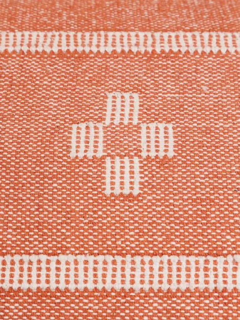 Bancheta din bumbac si metal, Red Kilim
