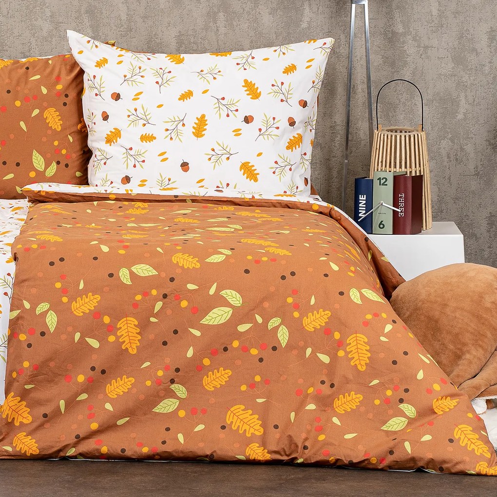 Lenjerie de pat 4Home Toamnă, din bumbac, 220 x 200 cm, 2 buc. 70 x 90 cm