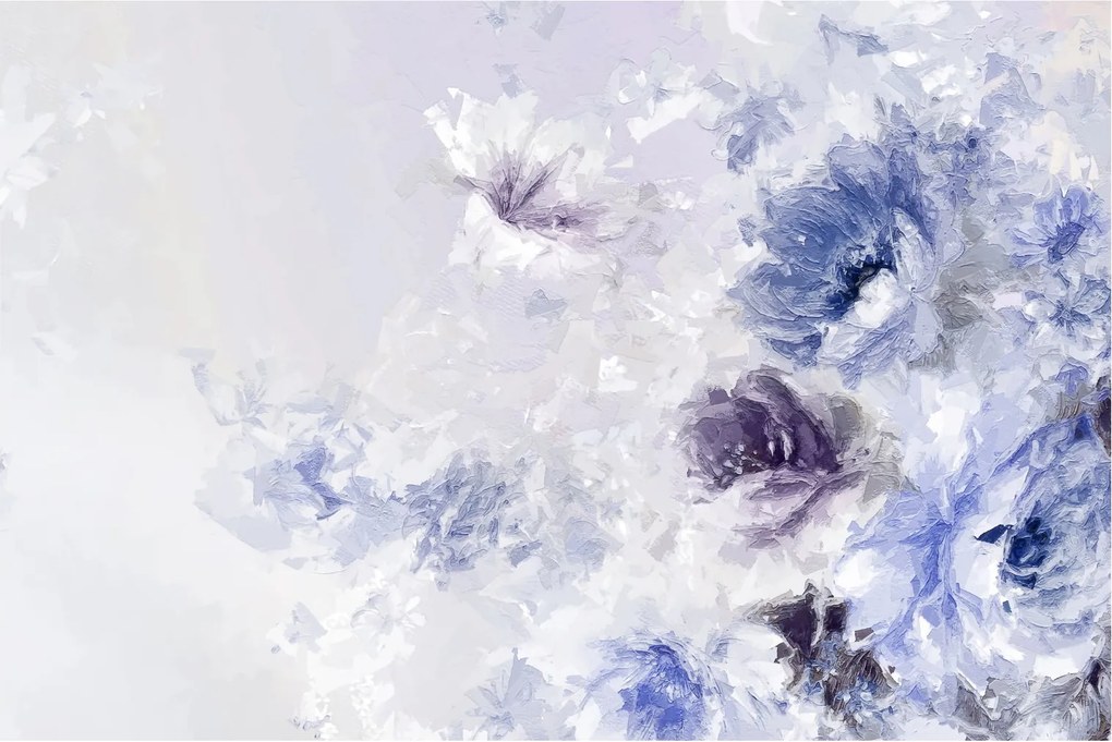 Tablou - Flori,pictură texturată (90x60 cm)