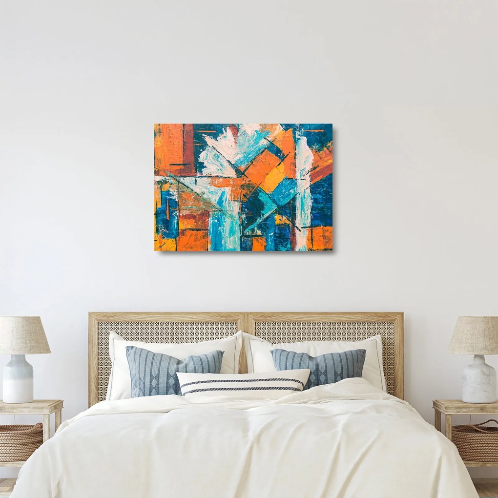Tablou pe sticlă - Abstract (70x50 cm)