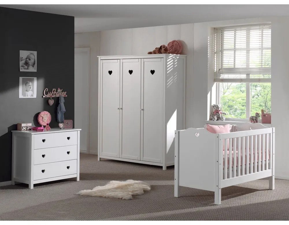 Șifonier de copii alb 159x191x57 cm Amori – Vipack