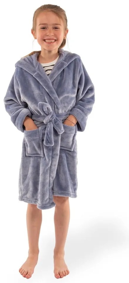 Halat pentru copii albastru 134-140 din micropluș/cocolino Delux – Tiseco Home Studio