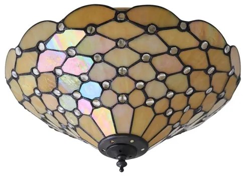 Endon 70242 - Plafonieră Tiffany PEARL 2xE27/60W/230V Ø 37 cm