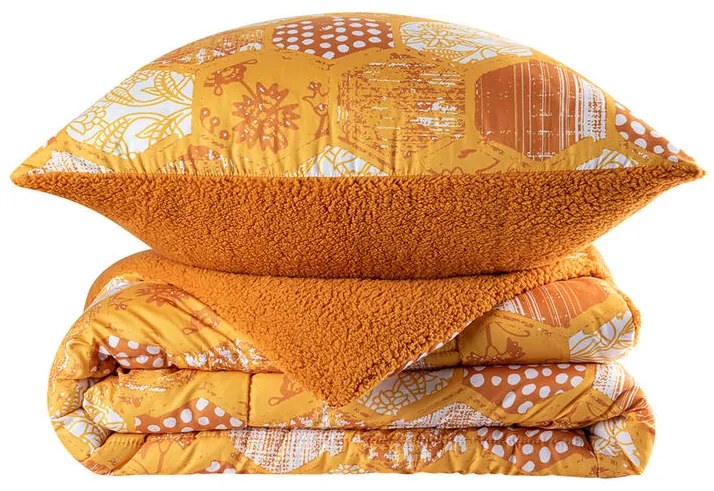 Set matlasat cu blăniţă Dual Feel MALVINA 3 buc