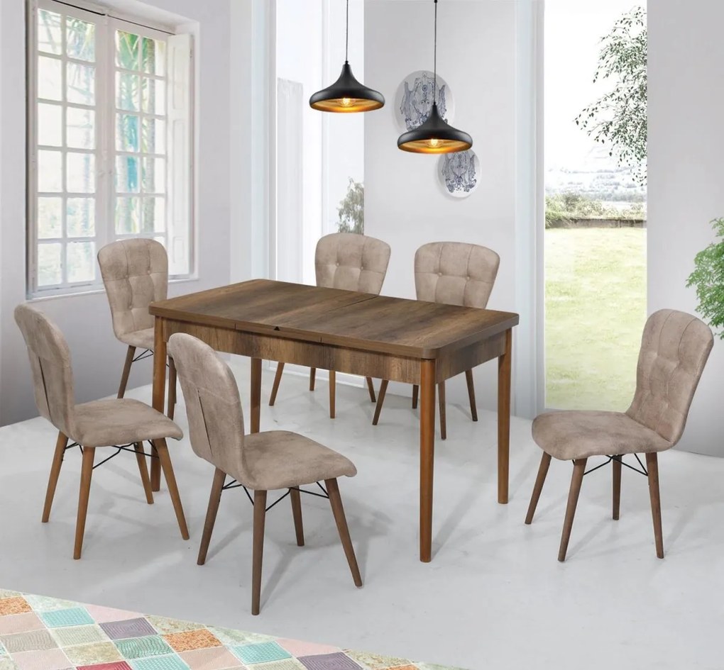 Masa extensibila Dining Homs Nuc 170 x 80 cm