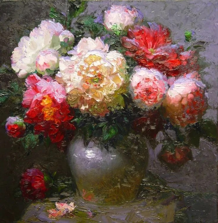 PICTURA IN ULEI Belu Tatiana - FLORAL - BT-23 50 X 40 cm