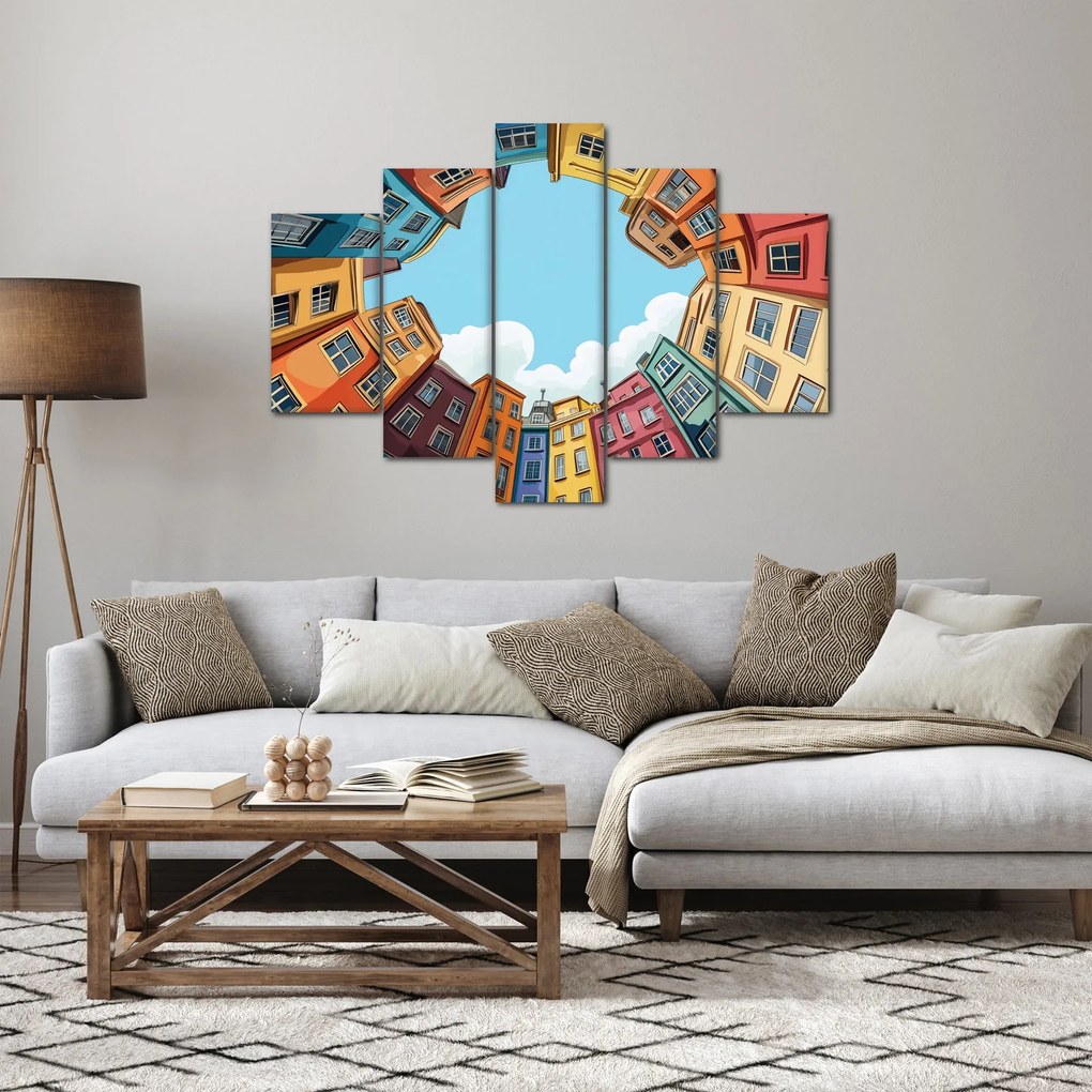 Tablou - Între case (150x105 cm)