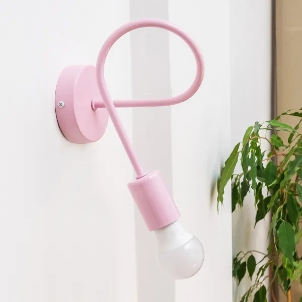 Aplică de perete OXFORD 1xE27/15W/230V roz