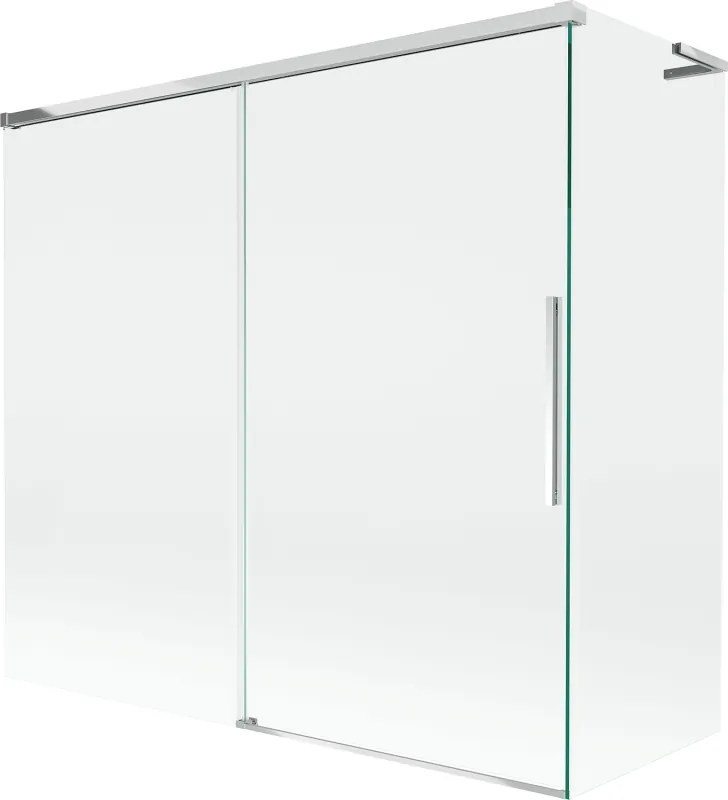 Mexen Rox L paravan cadă cu 2 canaturi glisante 170 + 70 x 150 cm, transparent, crom - 8C9L-170-070-01-00